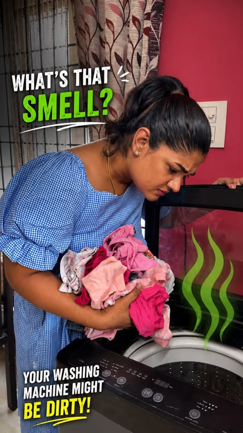 Instagram post by @shamili_rajkumar for Dettol. Caption reads: [...] starts with a clean washing machine! 🫧✨....
