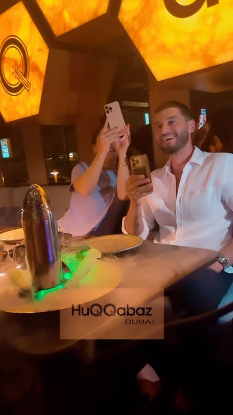 Instagram post by @sami_ra526 for Burj Khalifa by Emaar. Caption reads: Celebrities award ceremony was held at Dubai....