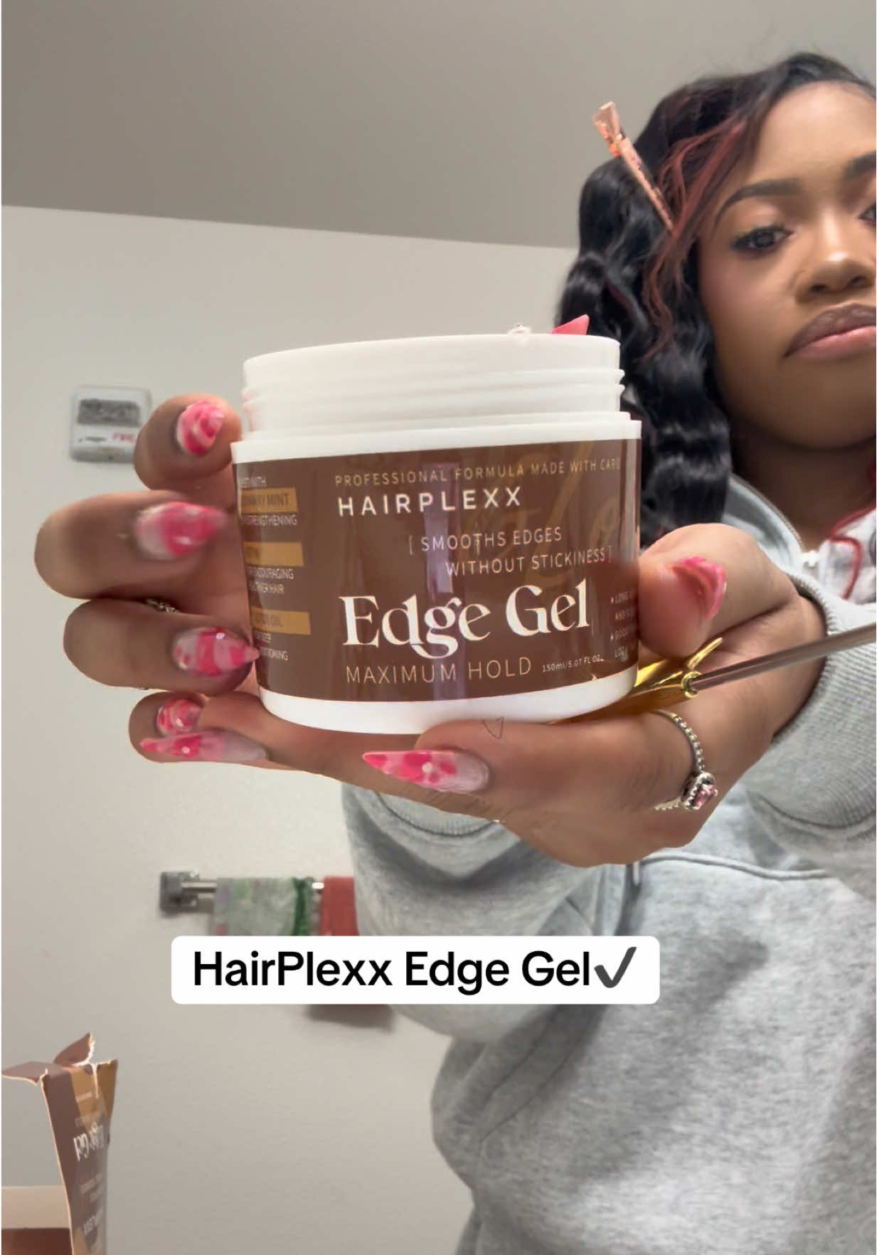 TikTok post by @dajanailedit for Hairplexx Beauty. Caption reads: [...] reapply it all day. Must haves..🤭@Hairplexx....