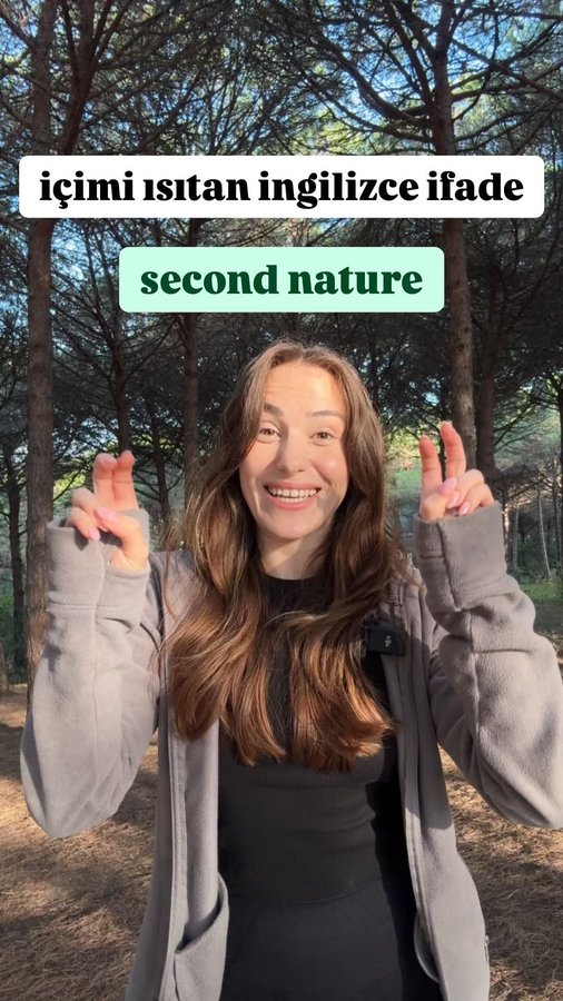 Instagram post by @englishwithgozde for Cambly. Caption reads: get moving to make English your second nature by....