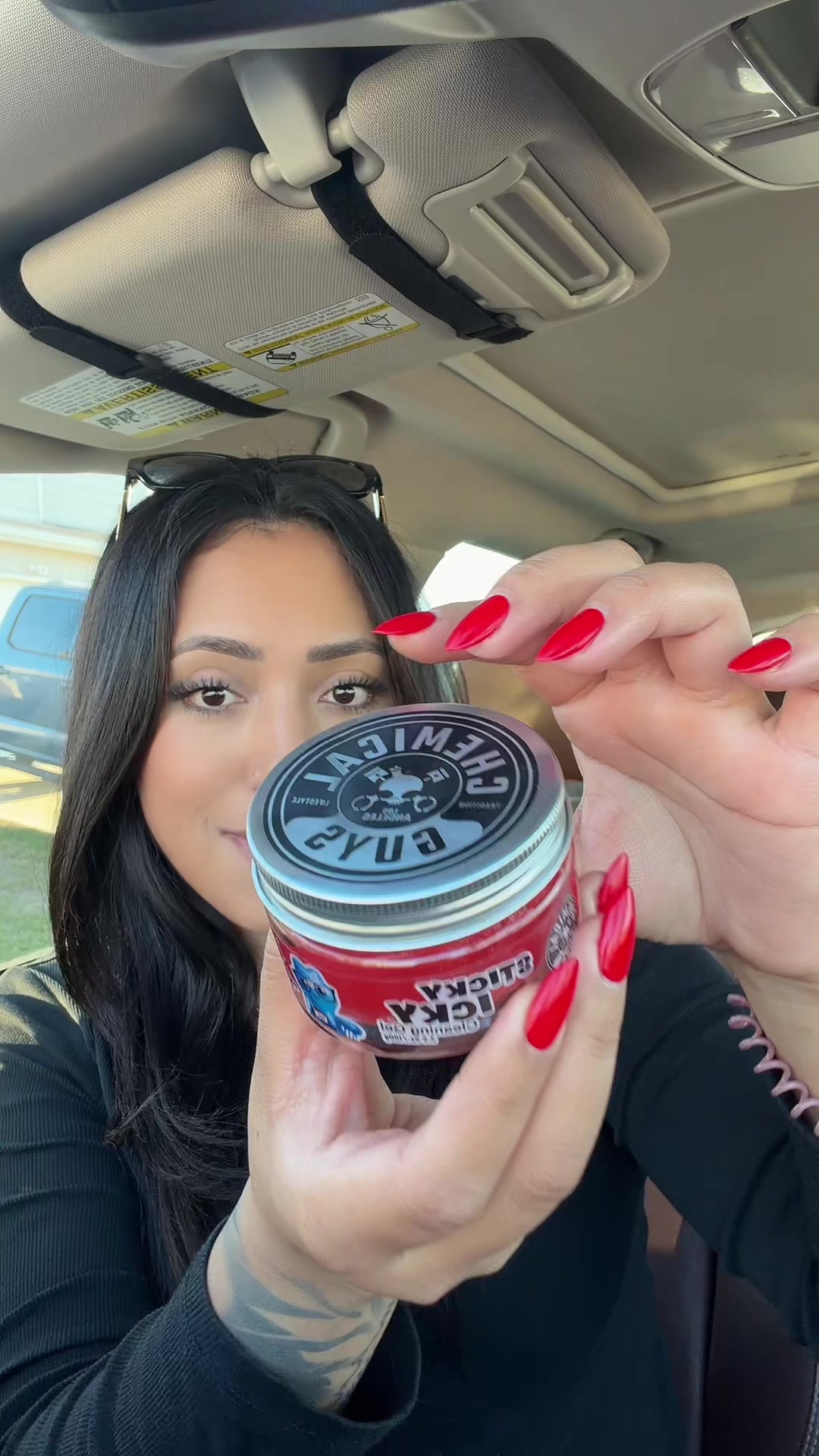 TikTok post by @modernmexicancasita for Chemical Guys. Caption reads: Chemical guys came out with a sticky goop that....