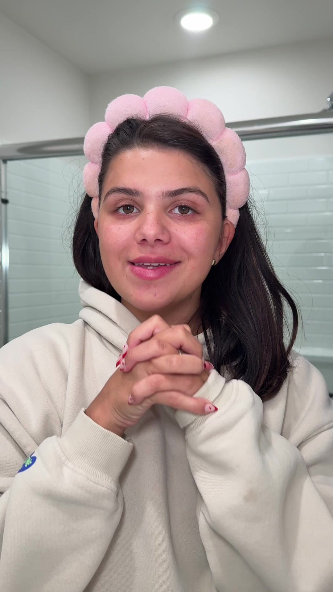 TikTok post by @candacenysm for Grande Cosmetics. Caption reads:  MY FAVE BEAUTY PRODUCTS for @amazon prime day on....