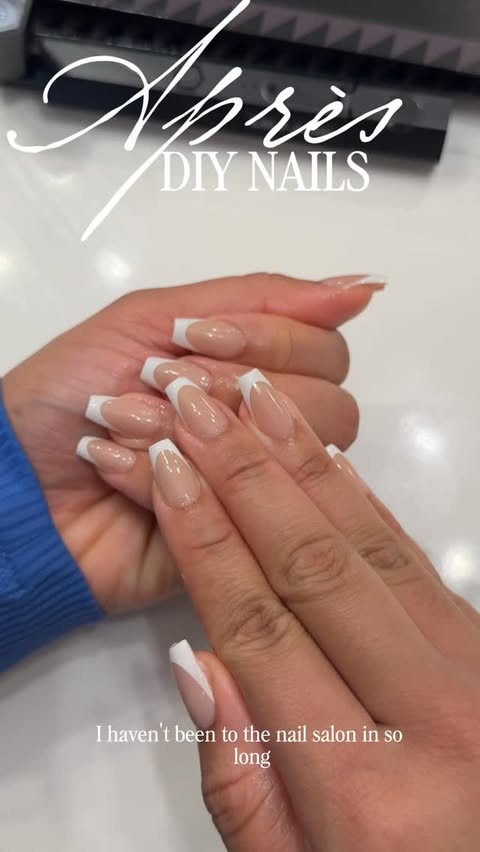 Instagram post by @chelsiejayy for Apres Nail. Caption reads: [...] Diy nails have never been easier with....