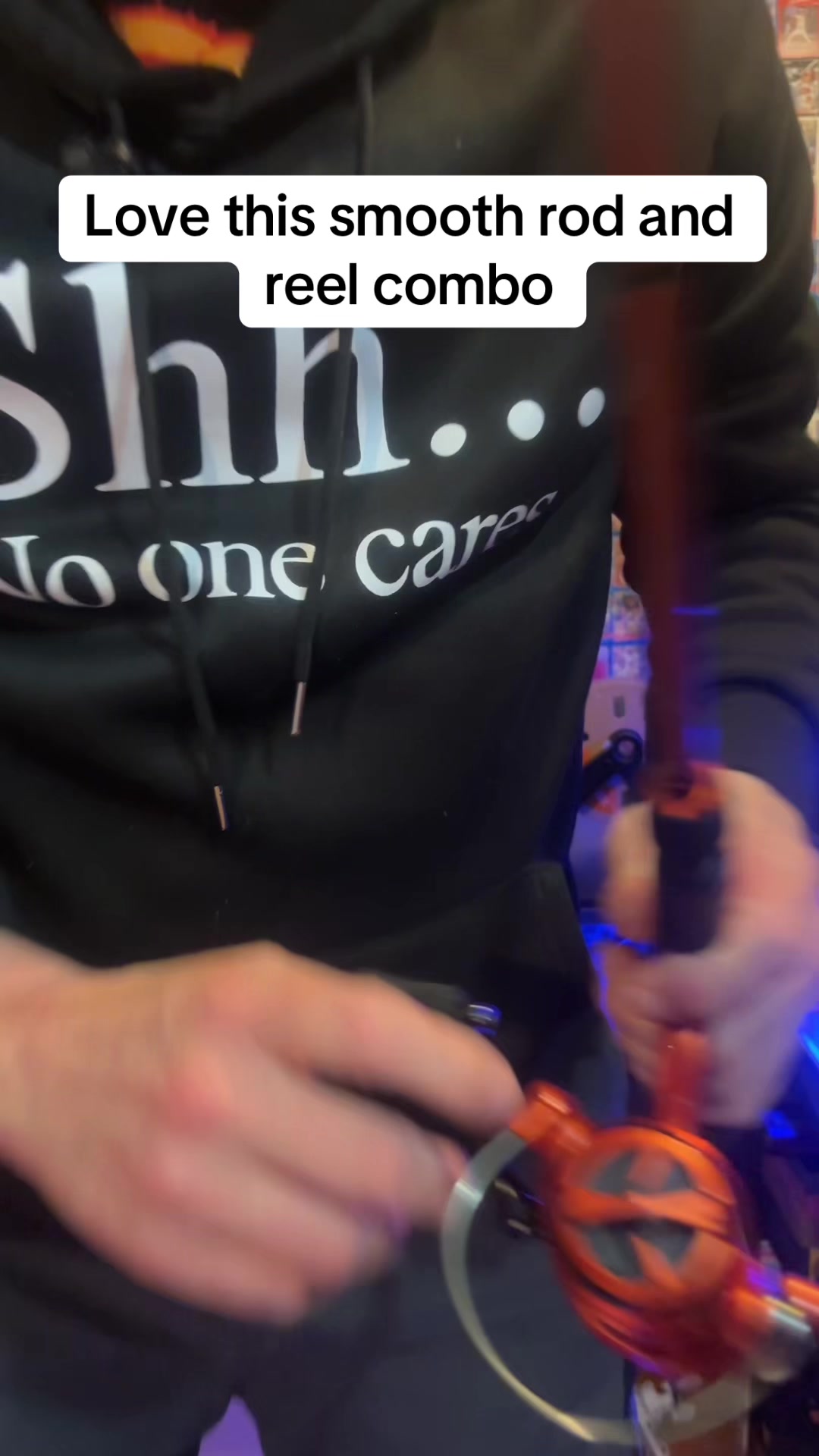 TikTok post by @joshfrisbie763 for KastKing. Caption reads: [...] #fishingrod #fishingreel #fishinggear....