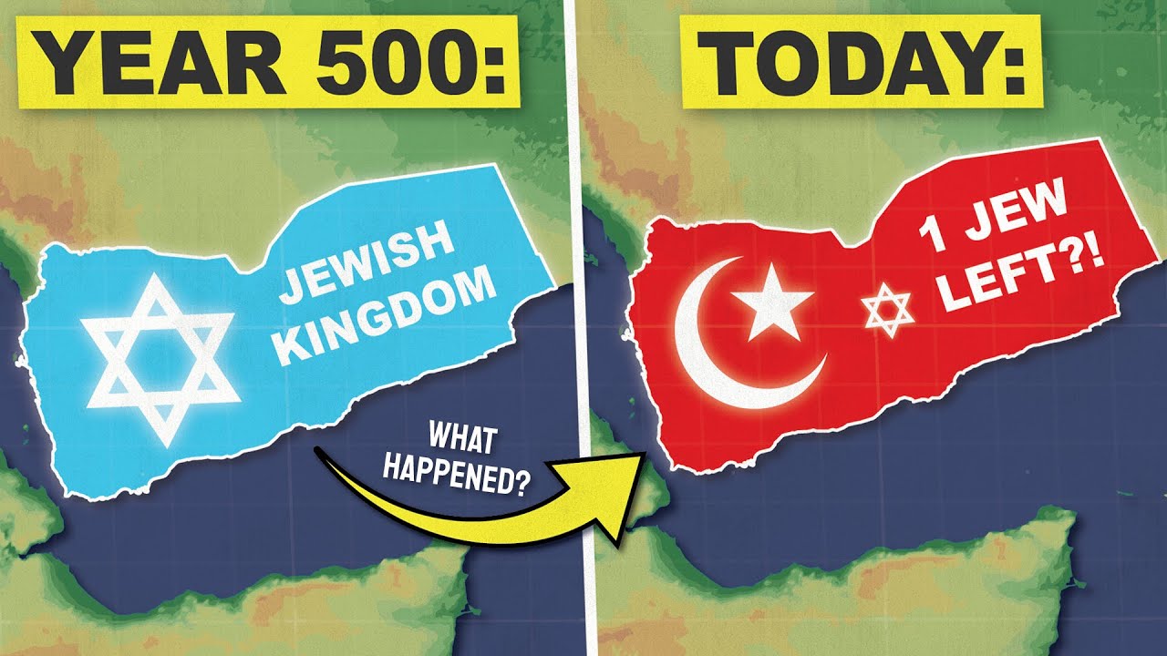 YouTube post by @General.Knowledge for Ekster. Caption reads: Yemen Used To Be A Jewish Kingdom, What Happened?.