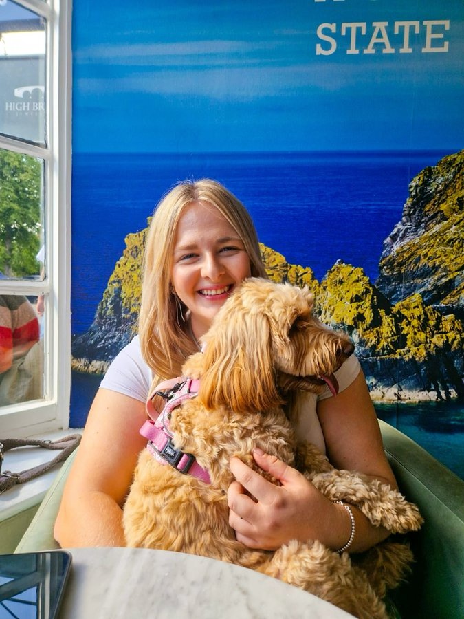 Instagram post by @willowthetoycockapoo_ for Forthglade. Caption reads: had the best day in the Cotswolds for mummas....