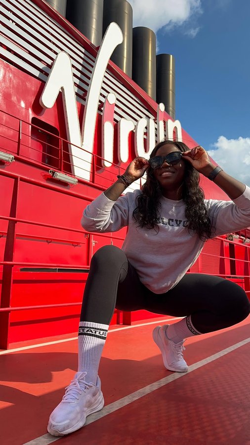 Instagram post by @vynnessa_alease for SoulCycle. Caption reads: [...] request. For every ride you take at....