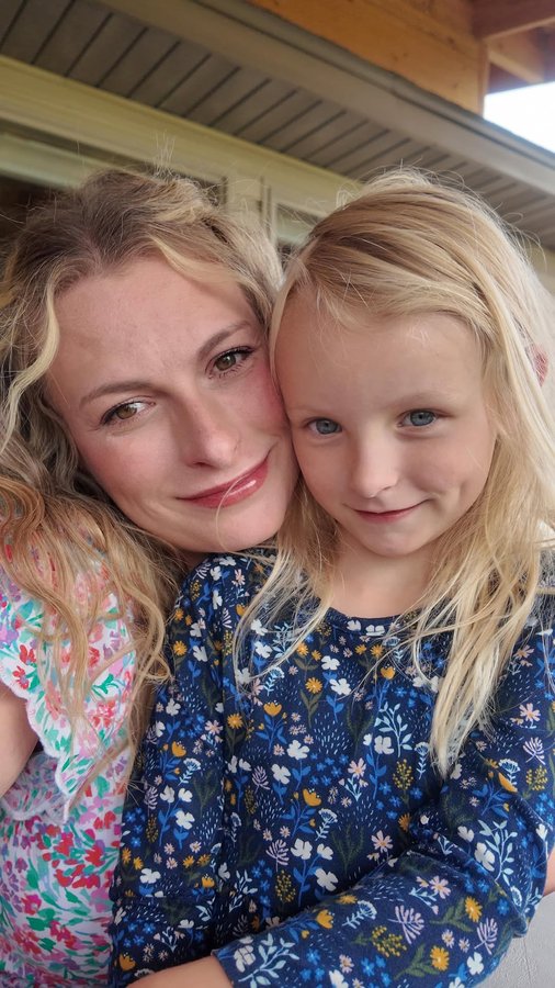 Instagram post by @jessicabmathie for American Greetings. Caption reads: Hazel’s starting kindergarten soon… and she’s just....