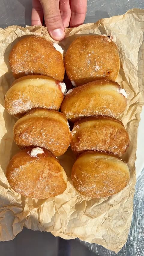 Instagram post by @gabe_roberge_ for Ooni. Caption reads: [...] these crazy little donuts using the new....