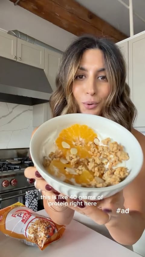 Instagram post by @theproteinsnackqueen for Premier Protein. Caption reads: [...] hack for this recipe is the NEW....