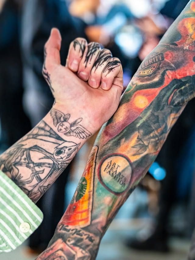 Instagram post by @mistertriplex for Billion Dollar Beauty. Caption reads: When the brand is inked on your skin, it’s forever....