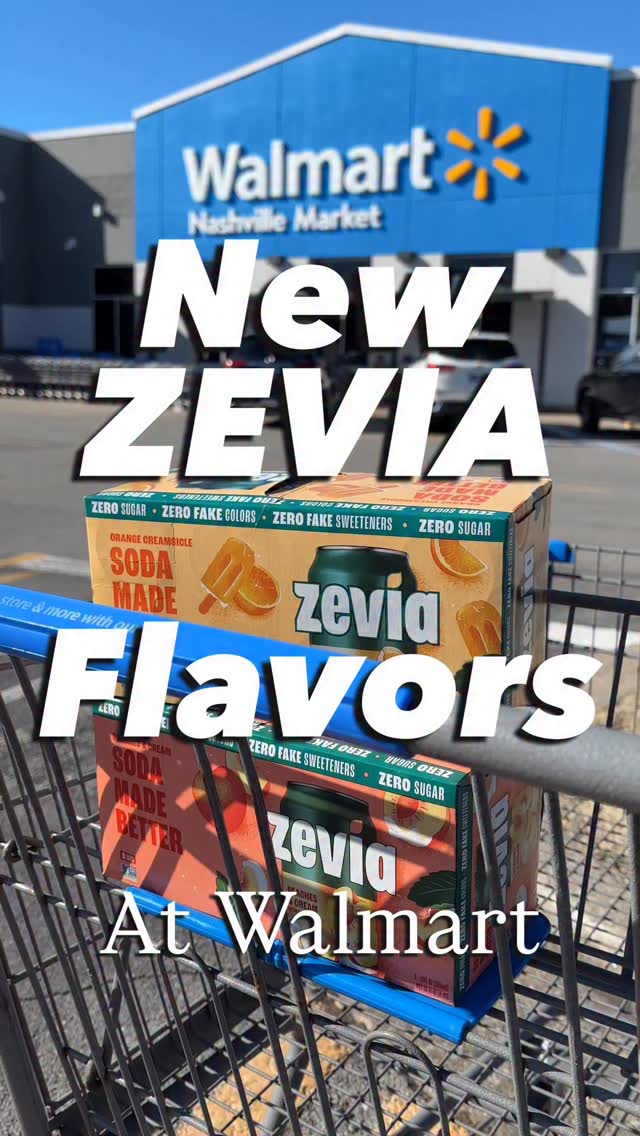 Instagram post by @whoawaitwalmart for Zevia. Caption reads: [...] people listen up! Walmart has two new @Zevia....
