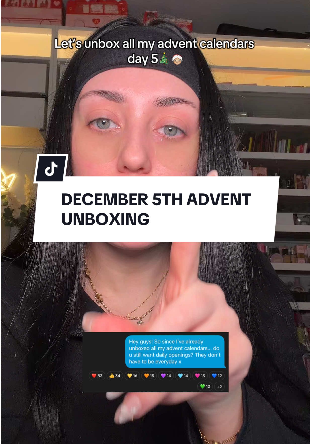 TikTok post by @chantelleef for TATTI LASHES. Caption reads: [...] #unbox  Advents- @SUKOSHI  @Makeup....