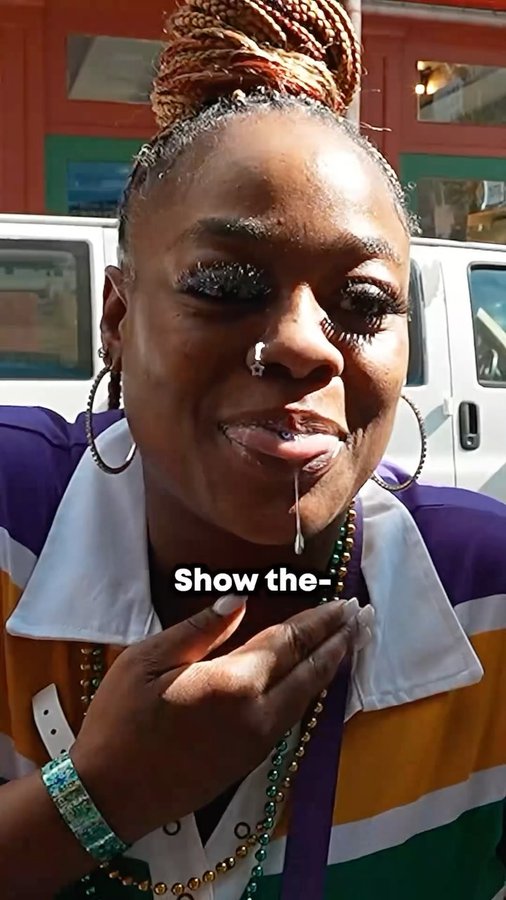 Instagram post by @frankielonigroo for Flintts. Caption reads: [...] she put that wet mouth to good use?....