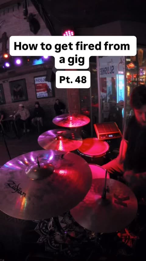 Instagram post by @ethanharbdrums for Vic Firth. Caption reads: [...] for being good sports @zildjiancompany....