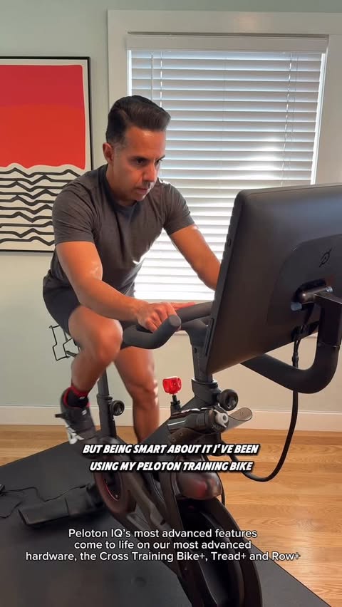 Instagram post by @omar.runs.napa for Peloton. Caption reads: [...] a break from marathon training, my....