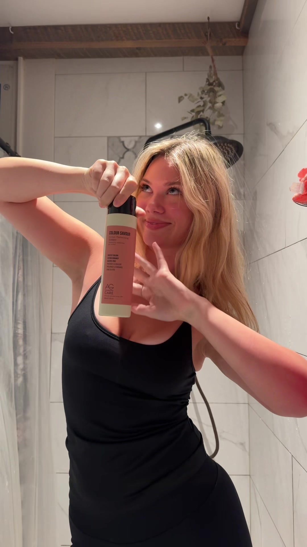 TikTok post by @bellalev1 for Israel Police (Arabic). Caption reads: My hair has never felt softer omg thank you @AG....