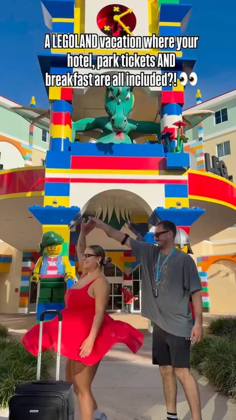 Instagram post by @kimm_almeida for Orlando Collabs. Caption reads: Your stay at @legolandflorida resort can include....