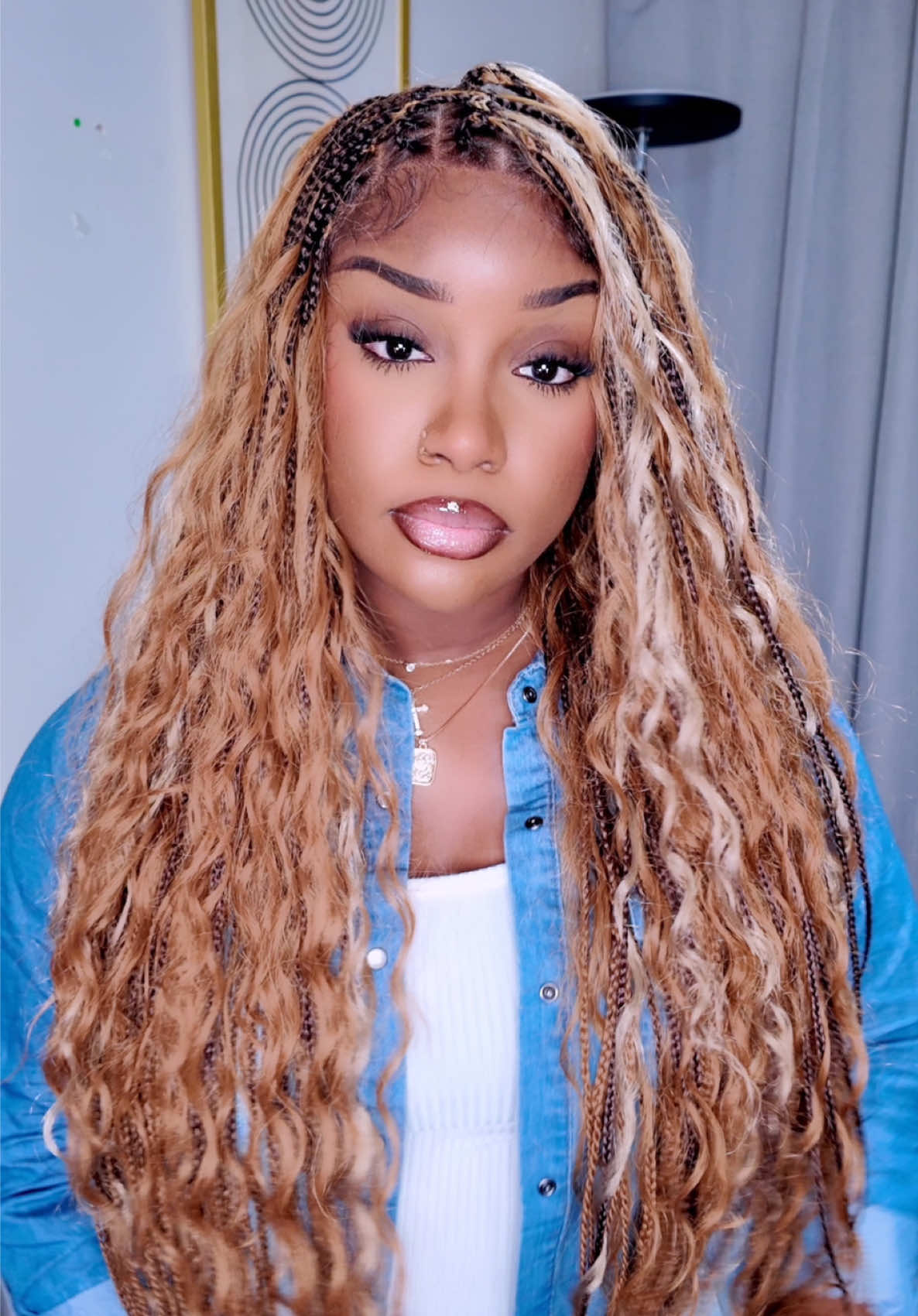 TikTok post by @tei_jae for Supernova Hair. Caption reads: [...] me a whole braid appointment. 😂🤎....