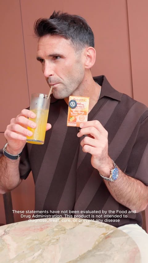 Instagram post by @carlradke for Emergen-C. Caption reads: #ad #emergencpartner I’m no mixologist, but I....