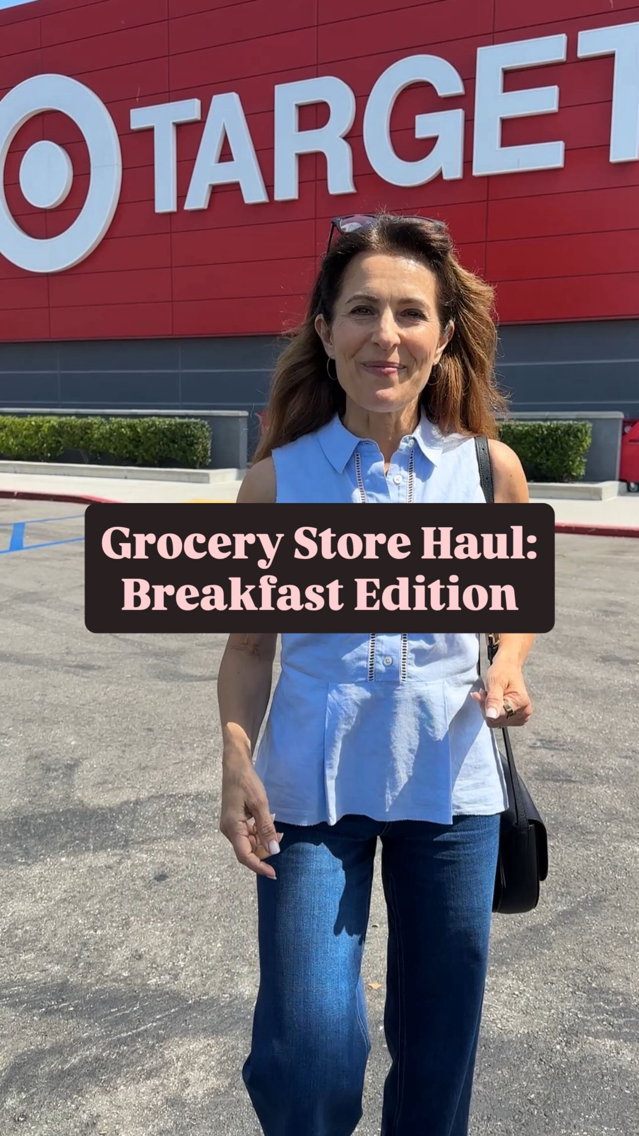 Instagram post by @pamelasalzman for IQBAR. Caption reads: Haven’t done a grocery haul in a while, so here....