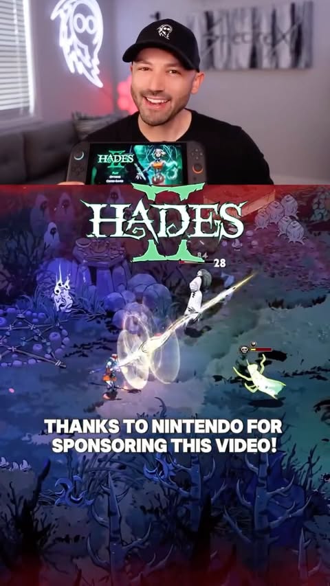 Instagram post by @spectrexgaming for Nintendo. Caption reads: Thanks to Nintendo for sponsoring this video! Take....