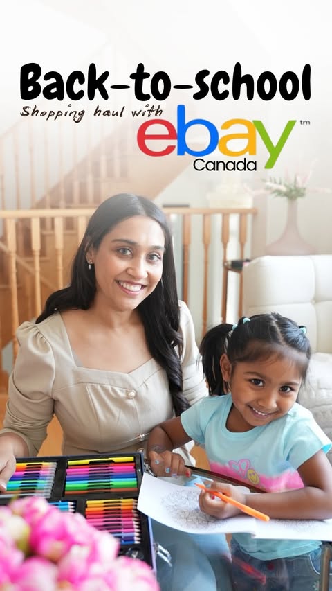 Instagram post by @lazy.mom101 for eBay. Caption reads: [...] This year I started our search with....