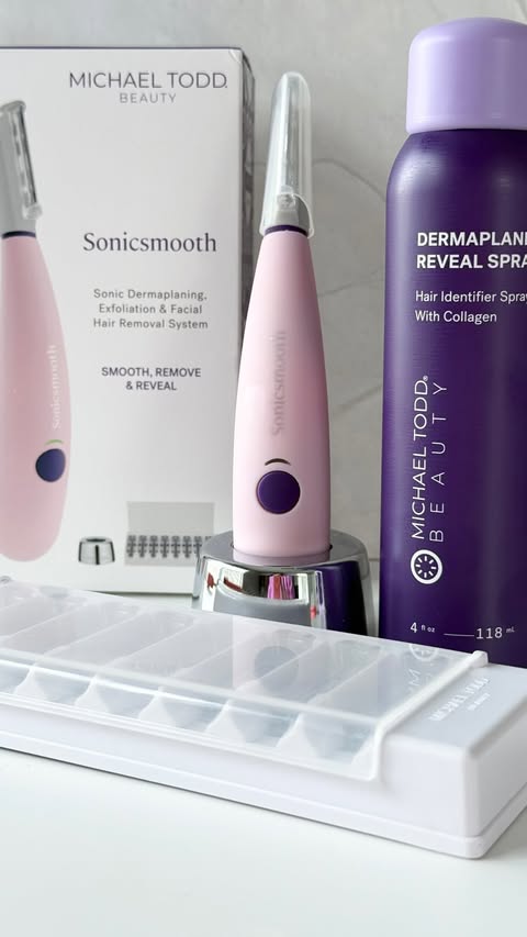 Instagram post by @ice_vanity for Michael Todd Beauty. Caption reads: #dermaplaneroutine #michaeltoddbeautypartner....