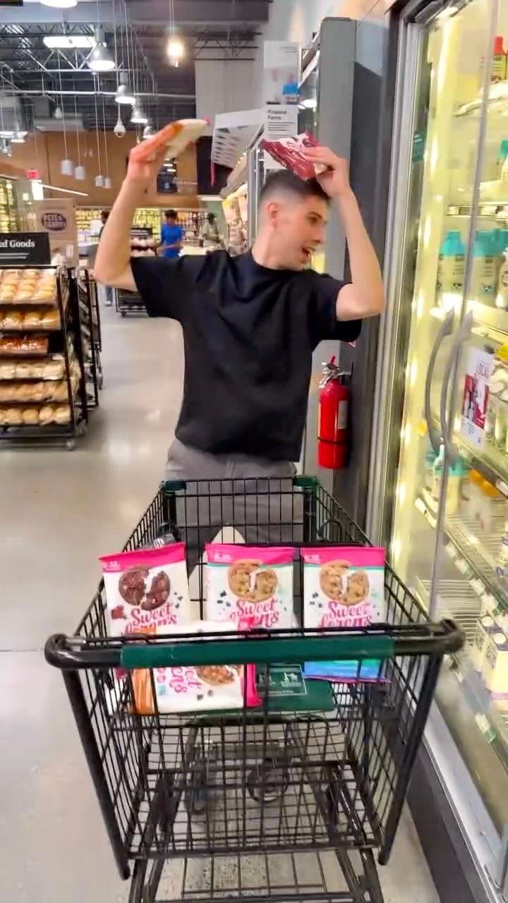 Instagram post by @jerseyyjoe for Sweet Loren's. Caption reads: [...] dough aisle sees when I walk by @sweetlorens....