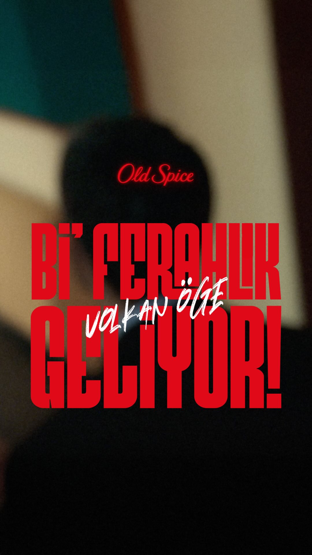 Instagram post by @volkanoge for Old Spice. Caption reads: O geldi! Old Spice ile bi’ ferahlık geldi! Sen de....