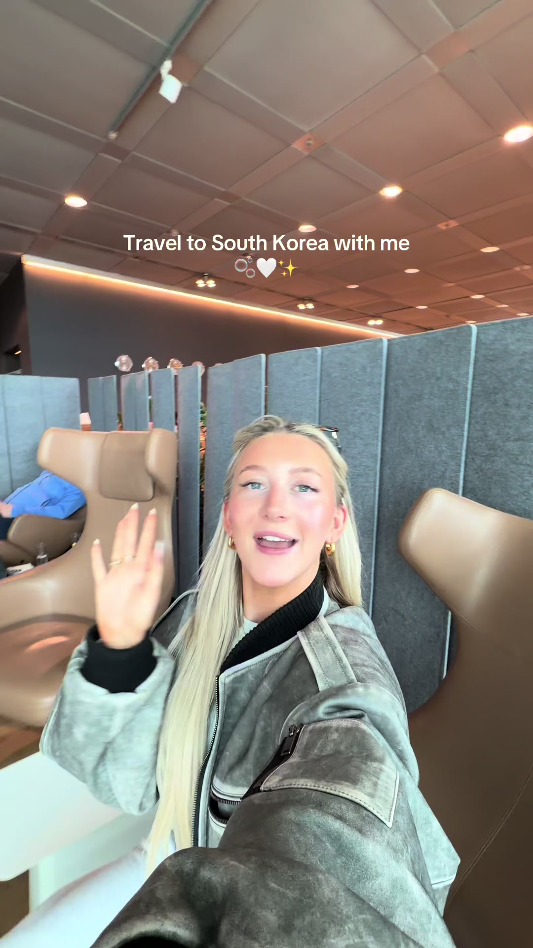 TikTok post by @amelia0livia for Yepoda. Caption reads: Thank you @Yepoda - Travel with me to south korea....