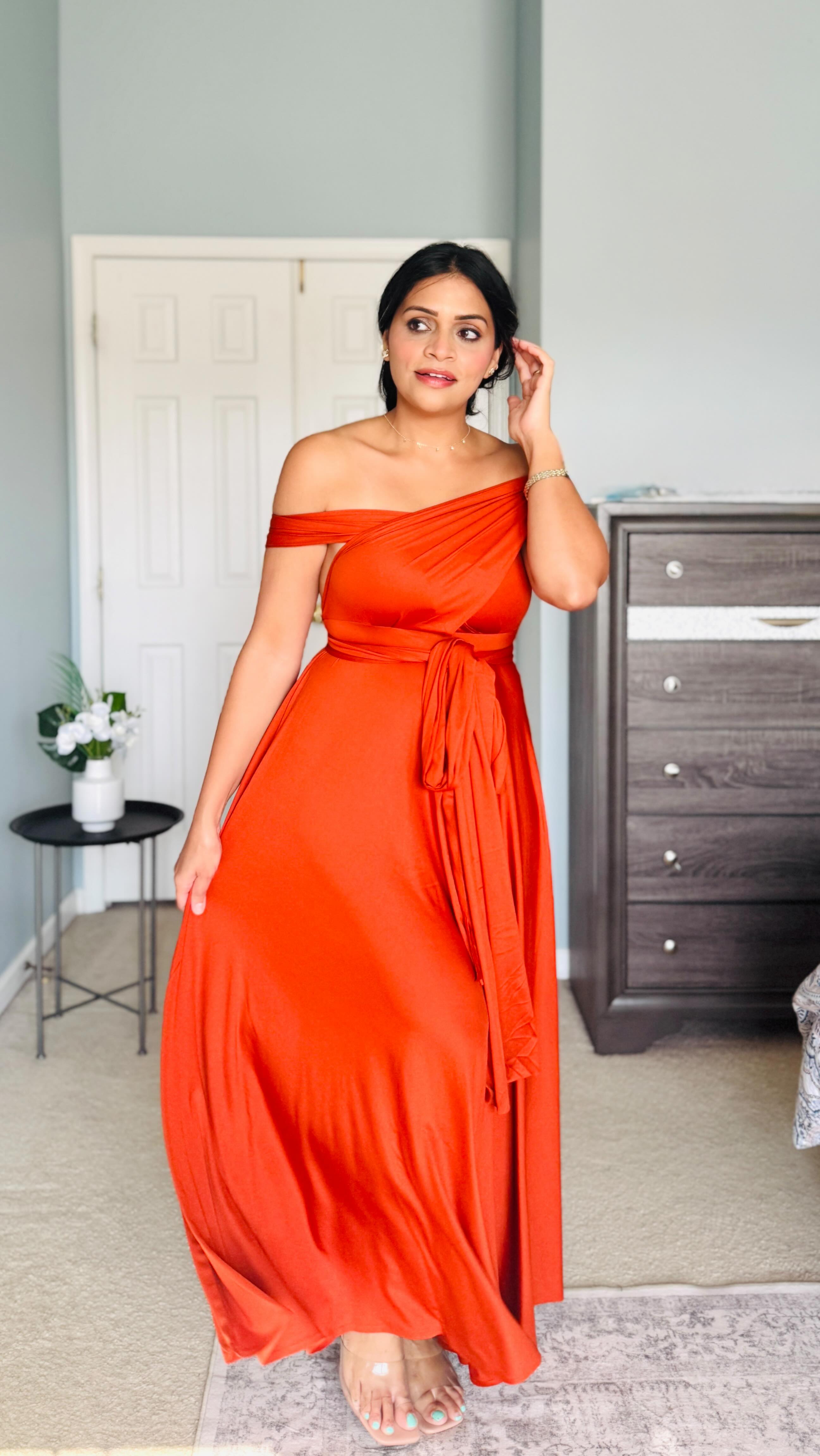 Instagram post by @glambyitti for InfinityDress. Caption reads: [...] this 1 dress for my next trip  from....