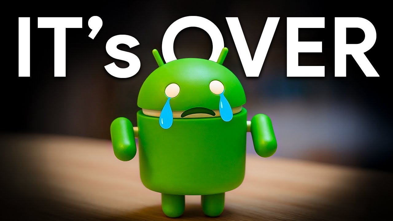 YouTube post by @autoridadetech for Android. Caption reads: It's OVER for Android.