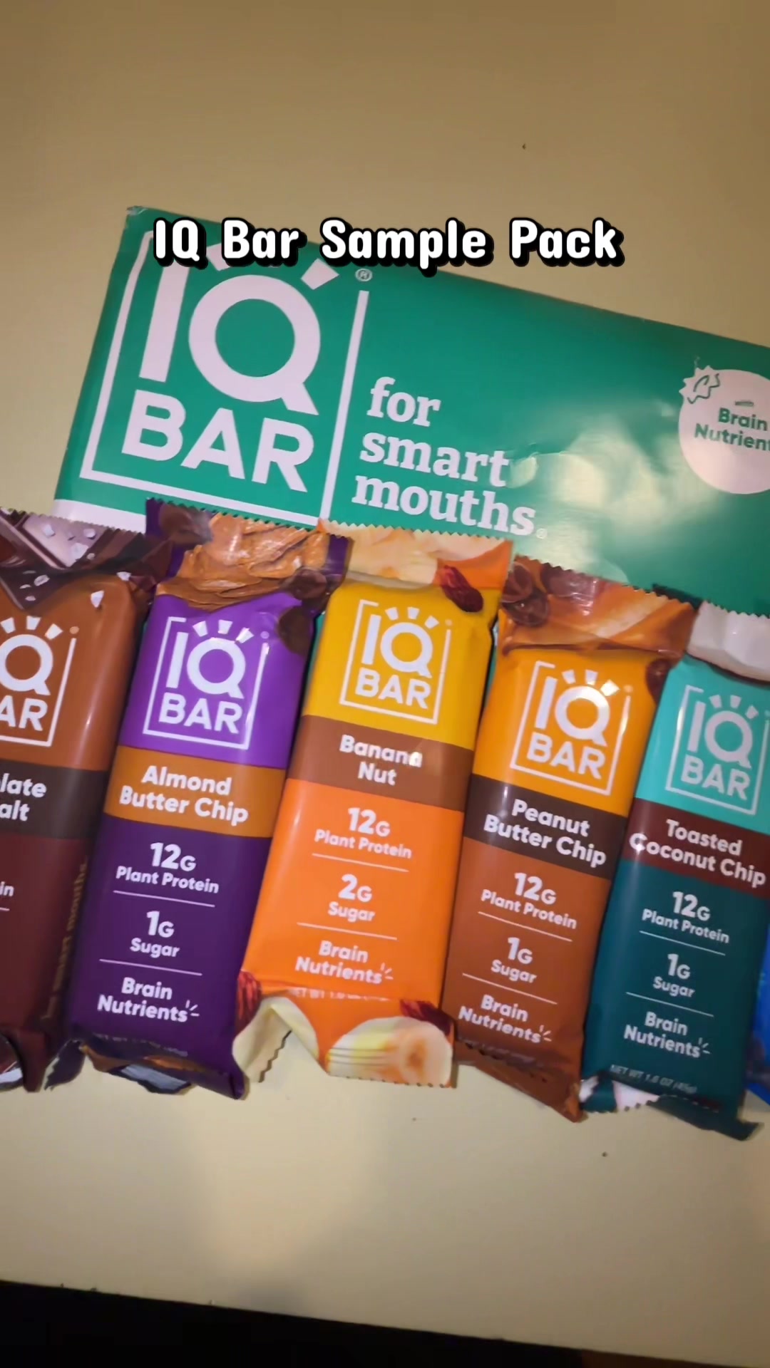 TikTok post by @mpaigexo_ for IQBAR. Caption reads: [...] more asap!! These are so good 😍 @SHOP IQBAR....