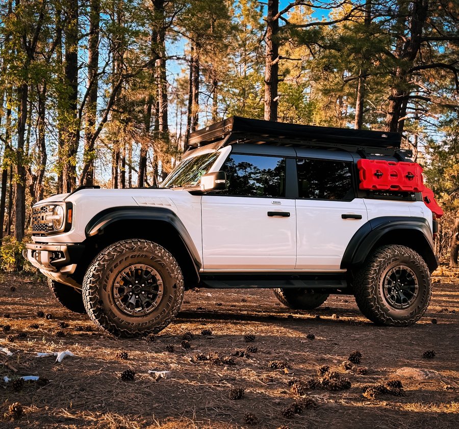 Instagram post by @mad_yeti_ for Rugged Radios. Caption reads: [...] the hills above Sedona. Sponsors: - Rugged....