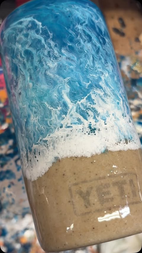 Instagram post by @freckledflamingo.co for YETI. Caption reads: Most requested tumbler last week… @yeti #dmme....