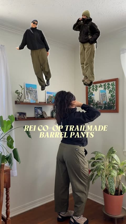 Instagram post by @anggeventure for REI. Caption reads: The @rei Co-op Trailmade Collection is for the....