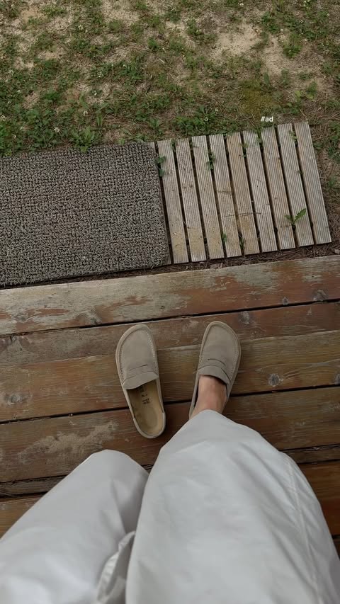 Instagram post by @aileciajones for Birkenstock. Caption reads: cozy week at the cabin @birkenstockusa....