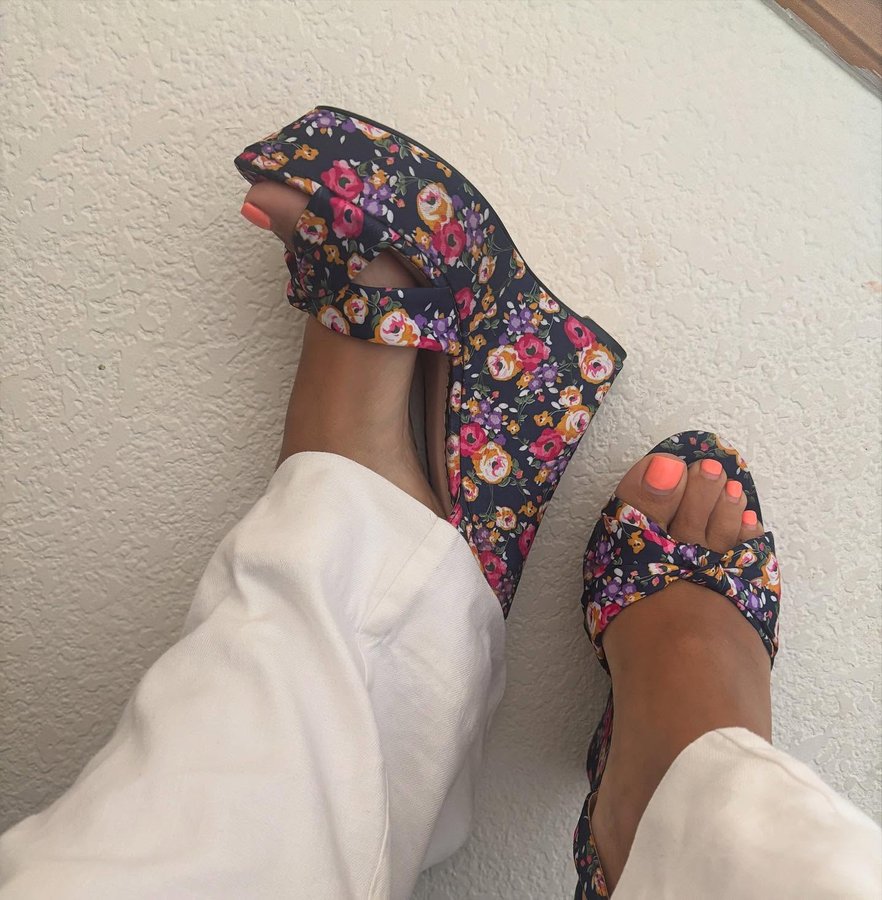 Instagram post by @fashfwd for JustFab. Caption reads: Going to a car show in these bad boys. Pray for....