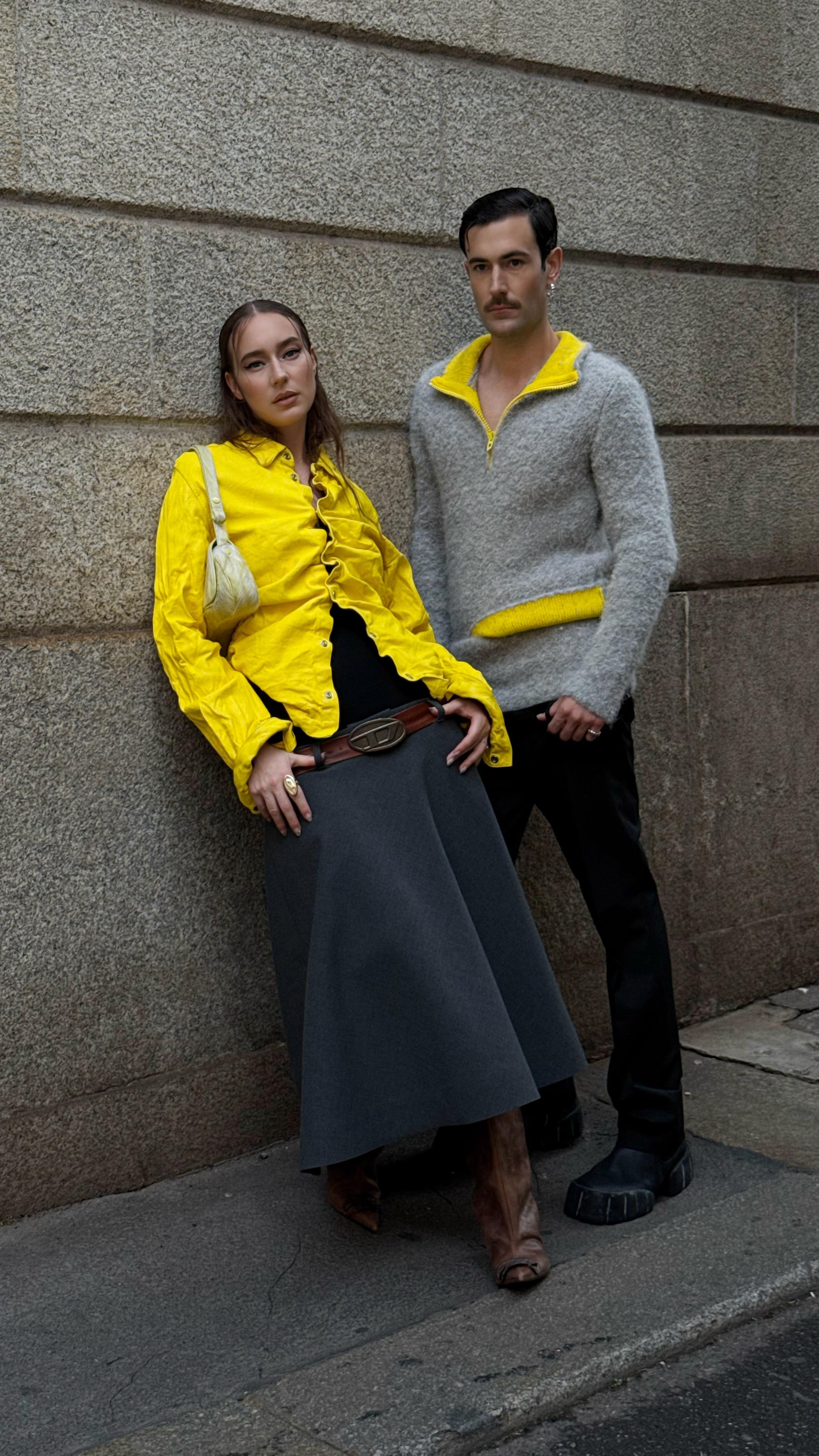 Instagram post by @young_emperors for Diesel. Caption reads: Plot twist: they were both wearing @diesel from....