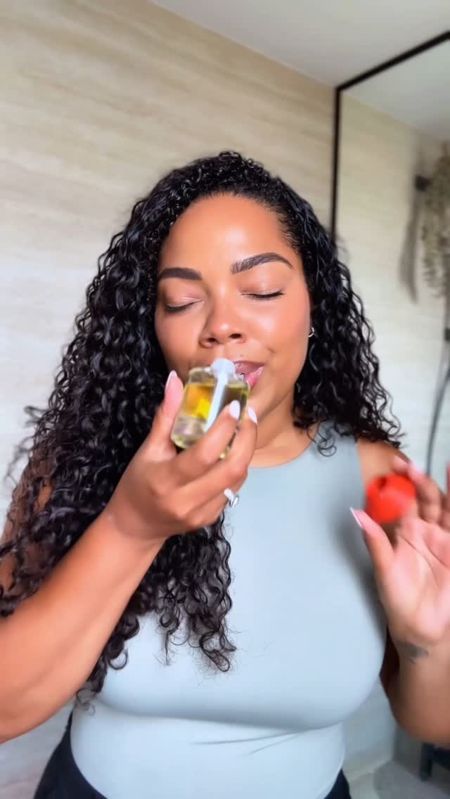Instagram post by an influencer for Dyson Beauty. Caption reads: The @dysonbeauty Omega™ nourishing collection....