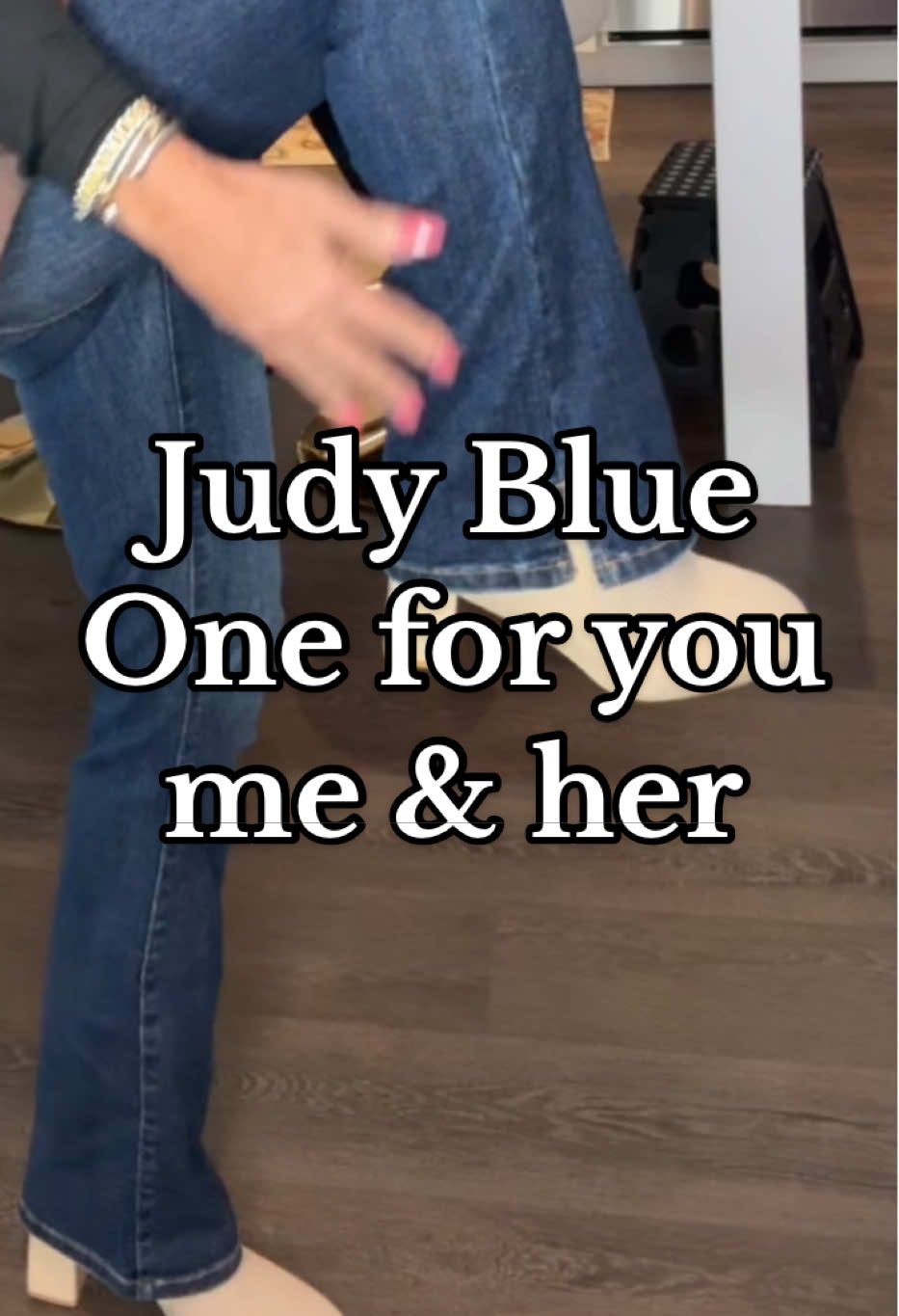 TikTok post by @singleonthemove for Ava Lane Boutique. Caption reads: [...] #denim #judyblue #judybluejeans @Ava Lane....