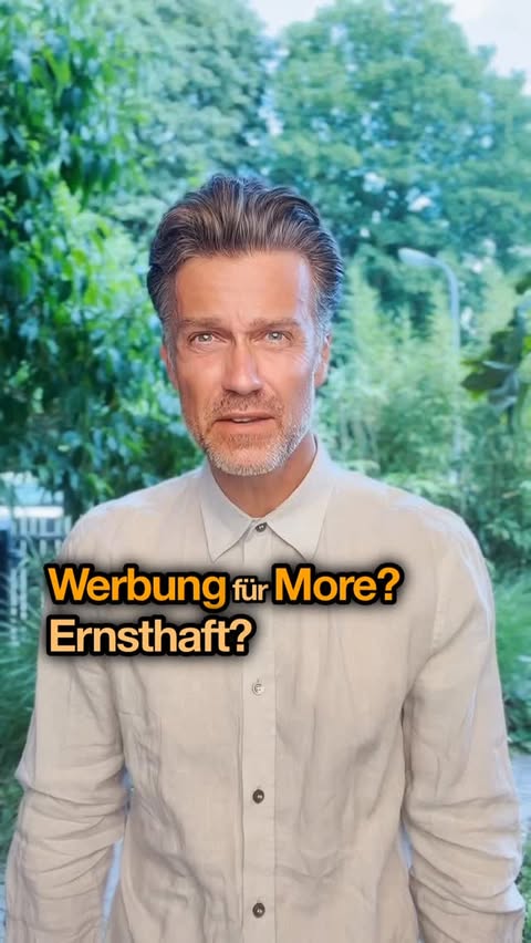 Instagram post by @wayne_interessiert_s for More Nutrition. Caption reads: Werbung...für @morenutrition.de - take it or leave....
