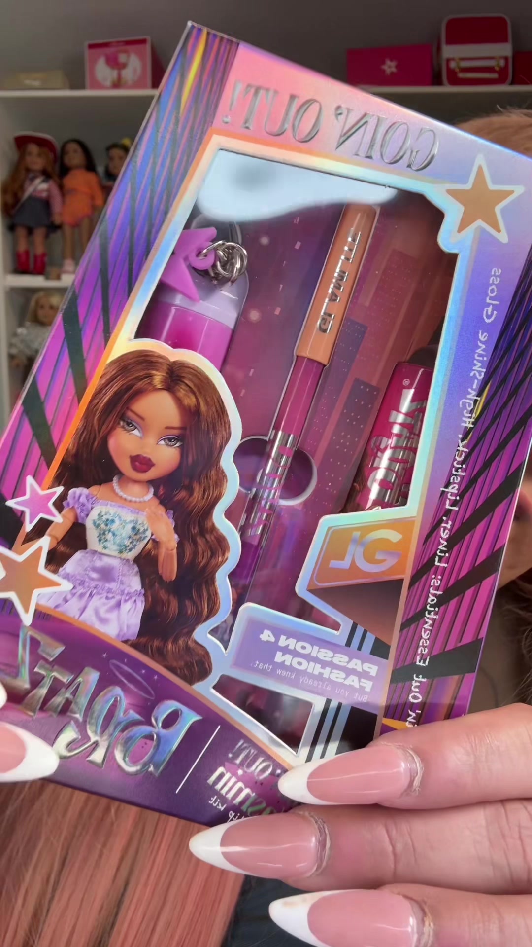 TikTok post by @joolieannie for Glamlite. Caption reads: These are amazing! #fyp #bratz @Glamlite .