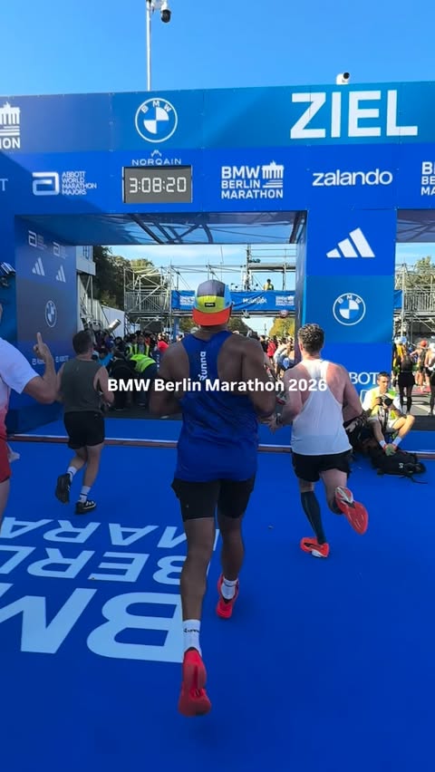 Instagram post by @shervinshares for Runna. Caption reads: [...] Berlin Marathon #berlin #berlinmarathon....