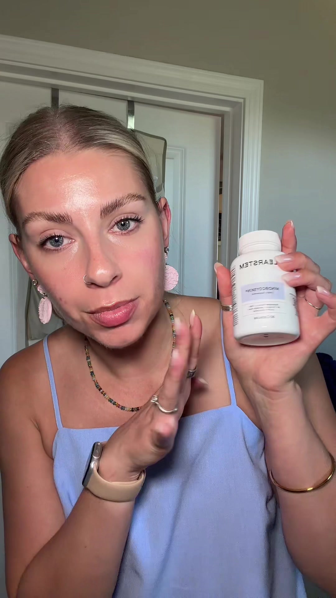 TikTok post by @margie.lew for CLEARSTEM Skincare. Caption reads: game changer @CLEARSTEM Skincare #tts #tiktokshop....