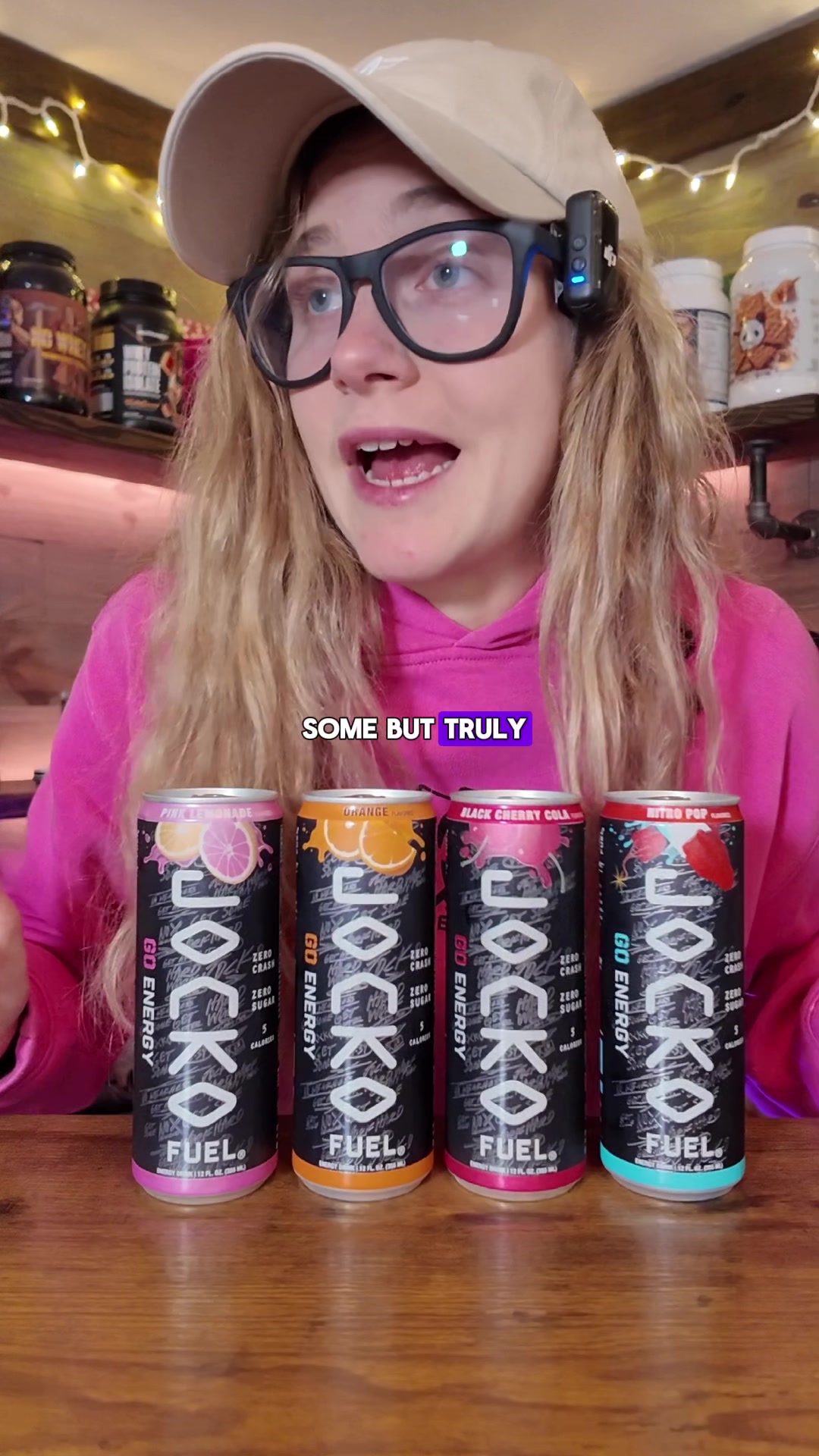 TikTok post by @priceplow for JOCKO FUEL. Caption reads: @JOCKO FUEL reformulated their energy drinks and....