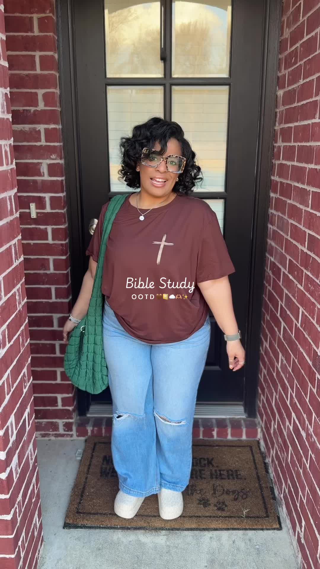 TikTok post by @mseduakator for Crocs. Caption reads: [...] (linked) Pants: @Fashion Nova Shoes: @Crocs....