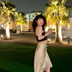 Instagram post by @ayu_hayashida for Diageo. Caption reads: SUMMER ☀️☀️☀️
Drinking good cocktails under a....