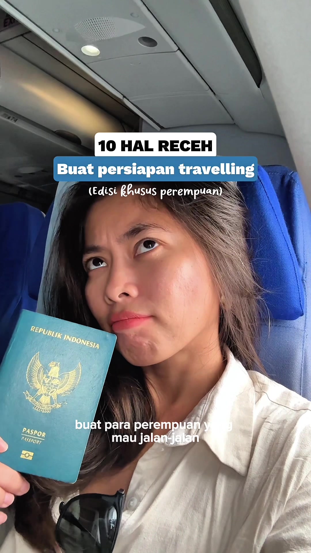 TikTok post by @melinaqiwi for Garnier Indonesia. Caption reads: Terlalu receh sampe kadang dilupain kayak siapa....